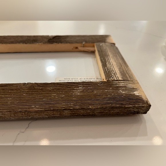 Treehouse Customs Handmade Restroom Sign 7” x 16.9” Distressed Rustic Wood Back - Picture 7 of 12